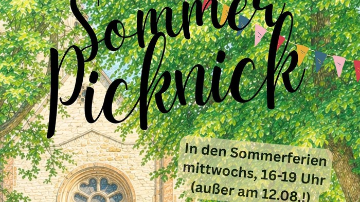 Einladung Sommerpicknick ; mittwochs 16- 19 Uhr auf dem Lutherplatz