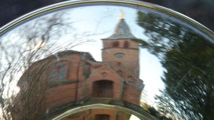 Spieglung Kirche Geltow