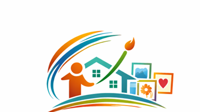 Logo für „Kunst im Gemeindehaus Brackwede“, das Gemeinschaftskunst und Kreativität im örtlichen Gemeindezentrum fördert.
