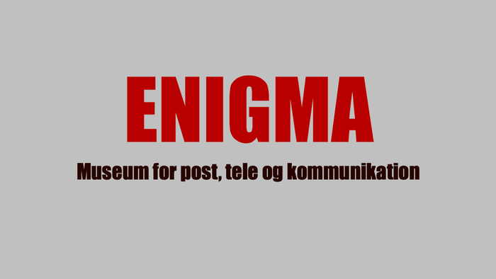 Logo for Enigma Museum, der viser et museum for post-, telekommunikations- og kommunikationshistorie i Norge.