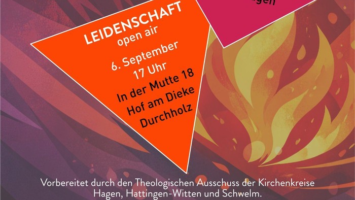 Das Bild zeigt ein Plakat mit der Ankündigung der Gottesdienstreihe