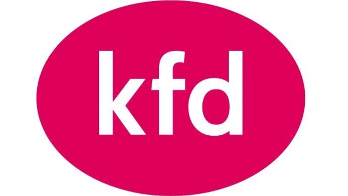 Logo für die Familienrestaurant-Marke von Kentucky Fried Chicken, KFC Delicious Living.