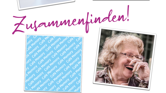 Das Bild zeigt verschiedene Senioren mit dem Fokus auf Kommunikation und Erinnerung.