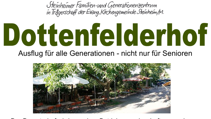 Einladung zum Familienausflug auf den Dottenfelderhof – für alle Altersgruppen mit Details und Anmeldeinformationen.