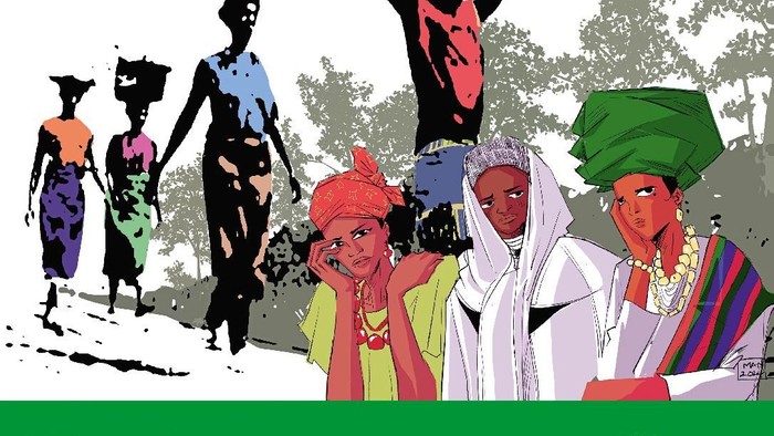 Plakat zum Weltgebetstag in Nigeria am 6. März 2026, das zur Teilnahme mit dem Motto „Bring deine Lasten“ aufruft.