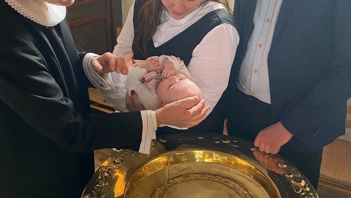 Barnedåb i Brejning kirke