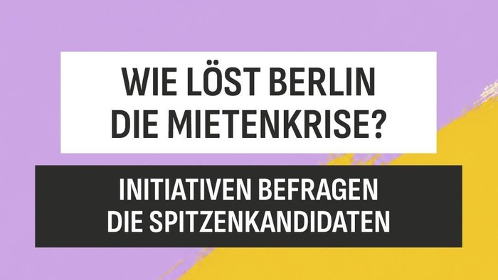 Bunter Hintergrund. Plakat mit den folgenden Inhalten: