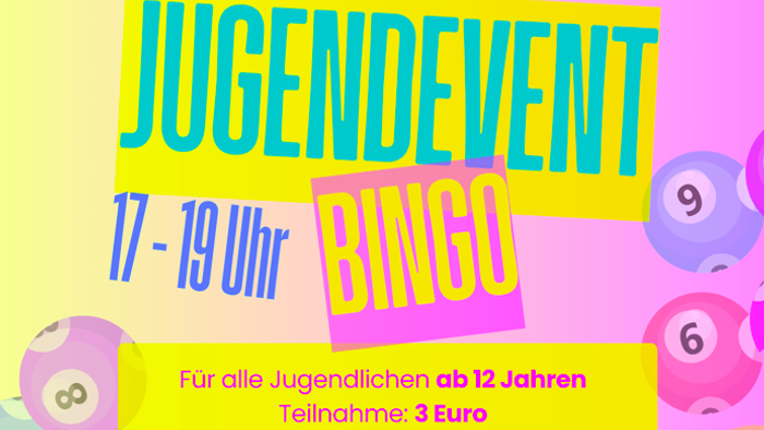 Jugendevent: Bingo für Jugendliche ab 12 