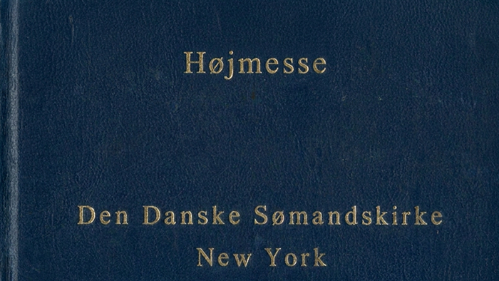 Mørkeblåt bogomslag til 