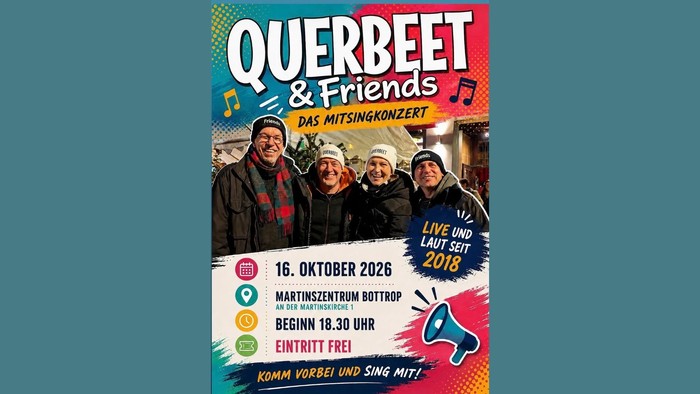 Querbeet & Friends Oktober 2026 Mitsingkonzert