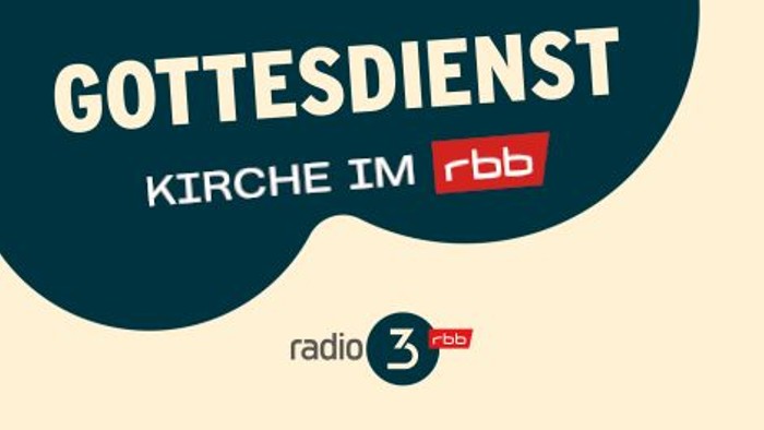 Logo für die Sendung „Gottesdienst Kirche im rbb“, ausgestrahlt auf Radio 3, ein religiöses Gottesdienstprogramm des rbb.
