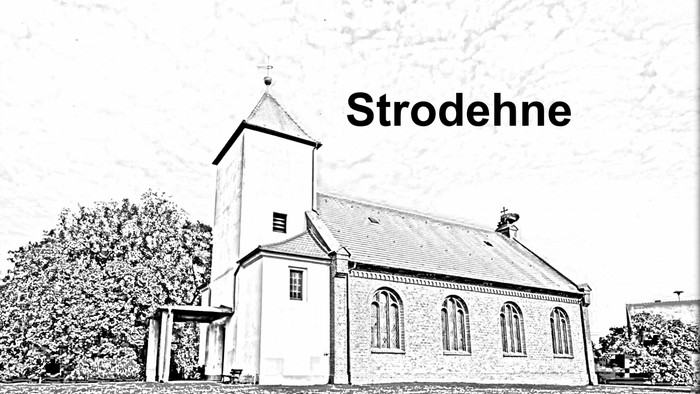Dorfkirche Strodehne Bleistift