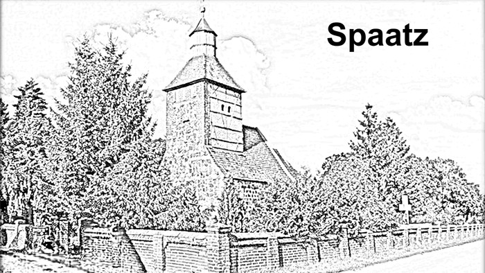 Dorfkirche Spaatz Bleistift
