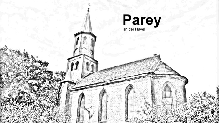 Dorfkirche Parey Bleistift