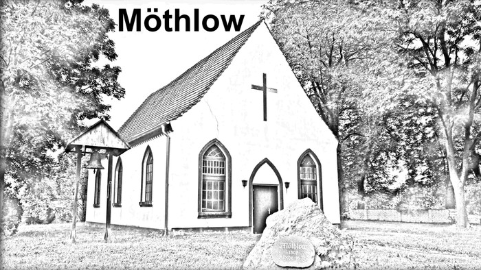 Dorfkirche Möthlow Bleistift