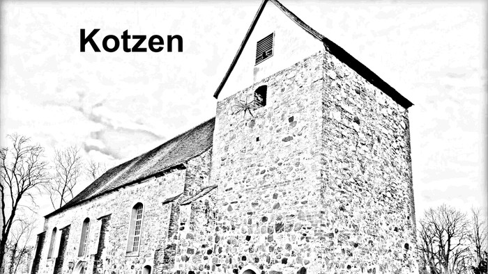 Dorfkirche Kotzen Bleistift