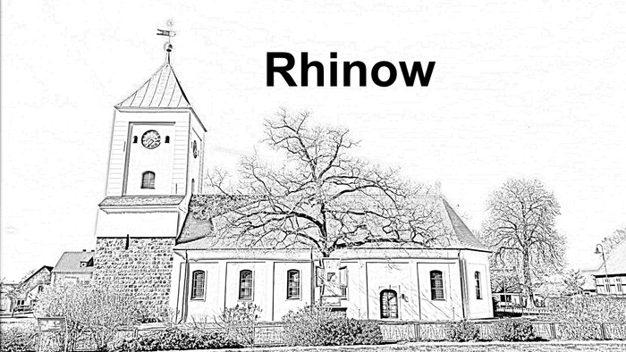 Stadtkirche Rhinow Bleistift