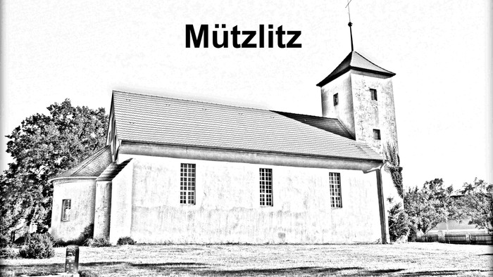 Dorfkirche Mützlitz Bleistift