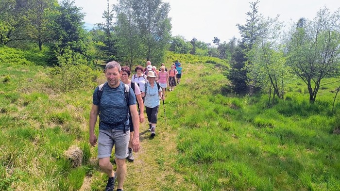 Die Wandergruppe unterwegs