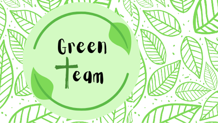 Green leaves pattern with