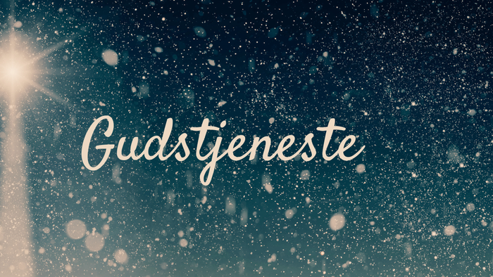 Et stjerneskud i nattehimmel med teksten