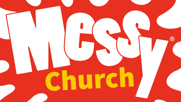 Bright red logo for 