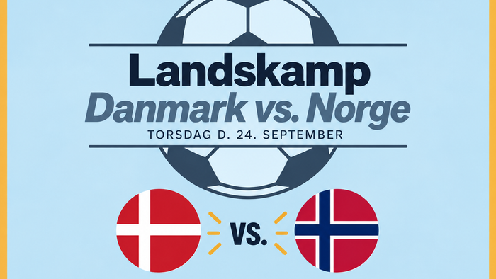 Fodbold Danmark vs. Norge d. 24. september
