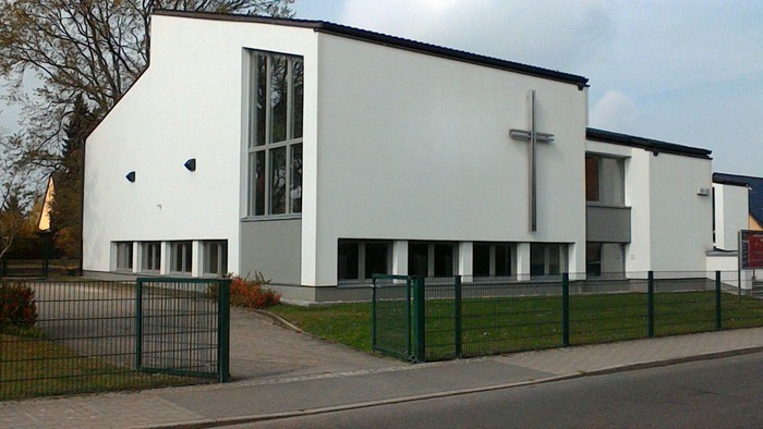 Das Gemeindezentrum am Geflügelsteig.