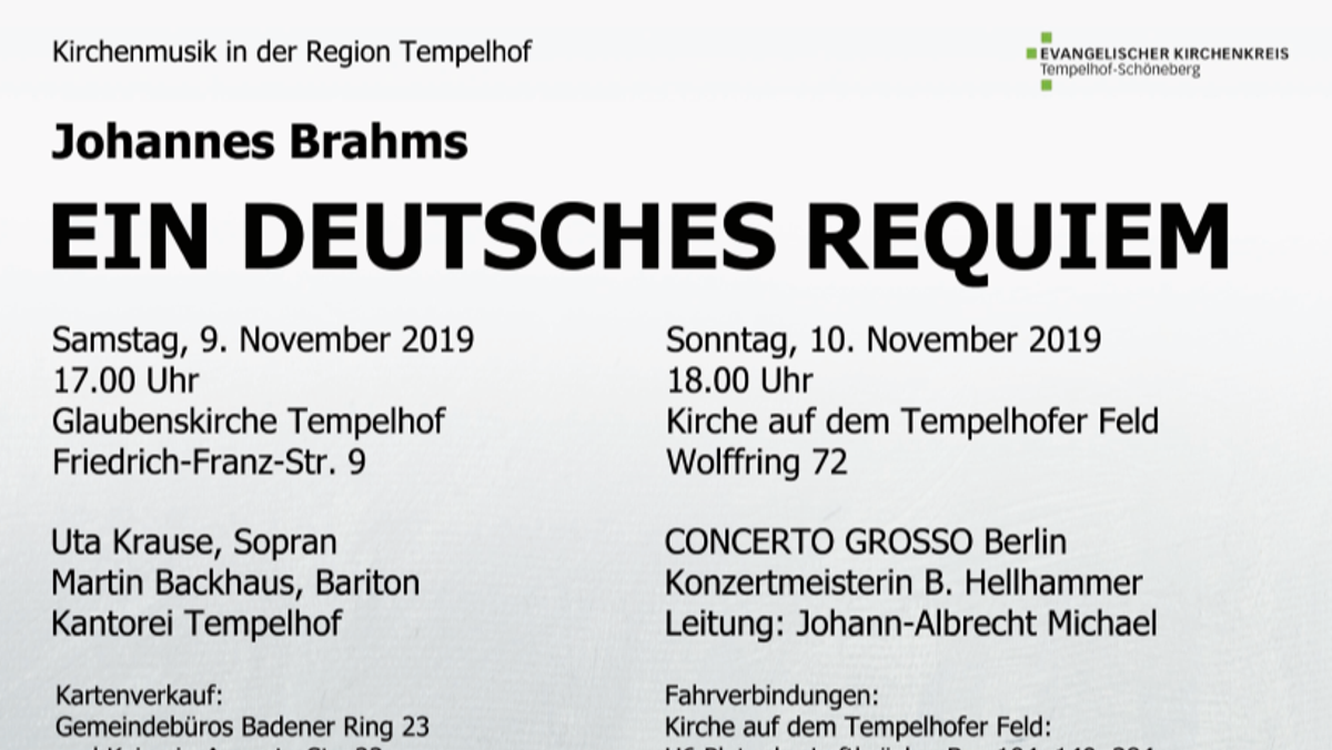 Ein Deutsches Requiem - Johannes Brahms