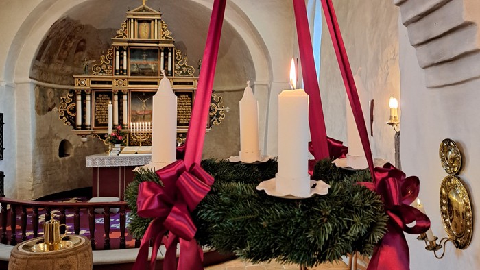 Tårs kirke - adventskrans