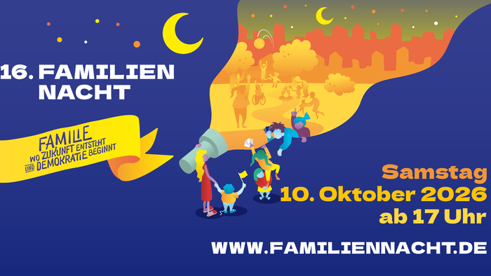 Offizielles Plakat zur 16. Berliner Familiennacht