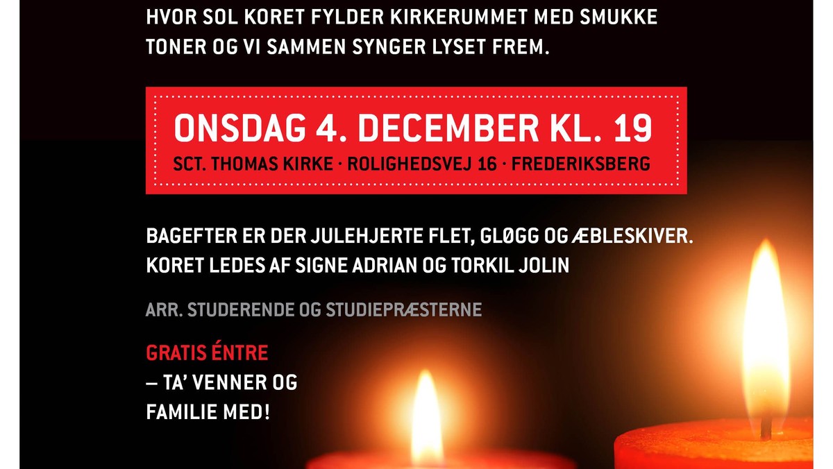 Solkoret julegudstjeneste v. CCG