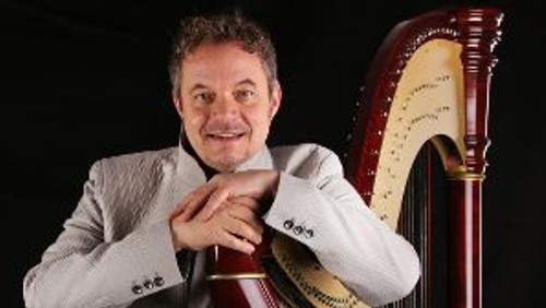 Gottesdienst mit Thomas Siener an der Harfe