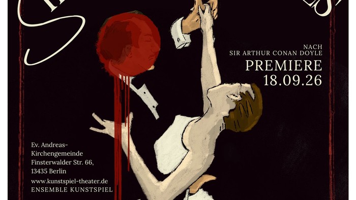 Plakat zur Premiere des Theaterstücks