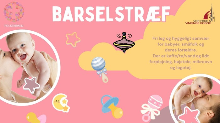 Gratis babylegesessioner med kaffe, snacks og legetøj på Vindinge Sognegaard om torsdage fra kl. 15 til 24.