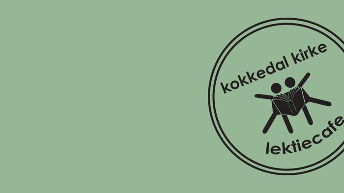 Kokkedal kirke lektiecafé logo med to figurer i kreds