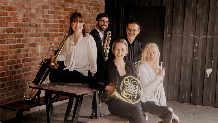 Das Foto zeigt das Oslo Brass Quintett