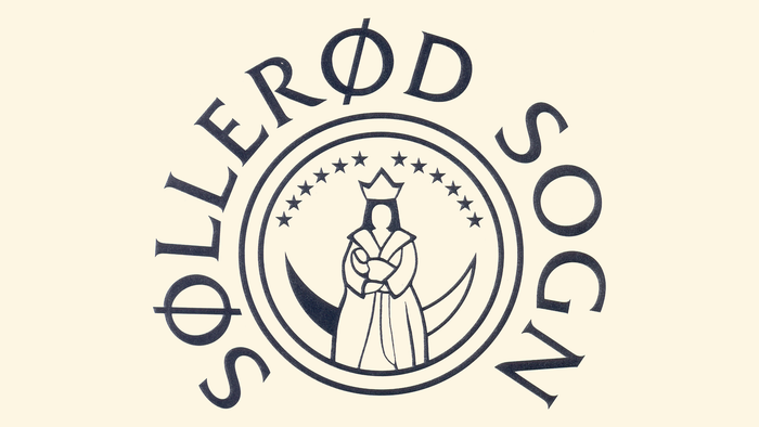Søllerød Sogn logo med dronning og halvmåne