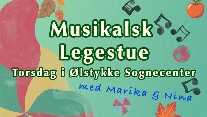 Musikalisk legearrangement torsdag på Ølstykke Sognecenter med Marika og Nina.
