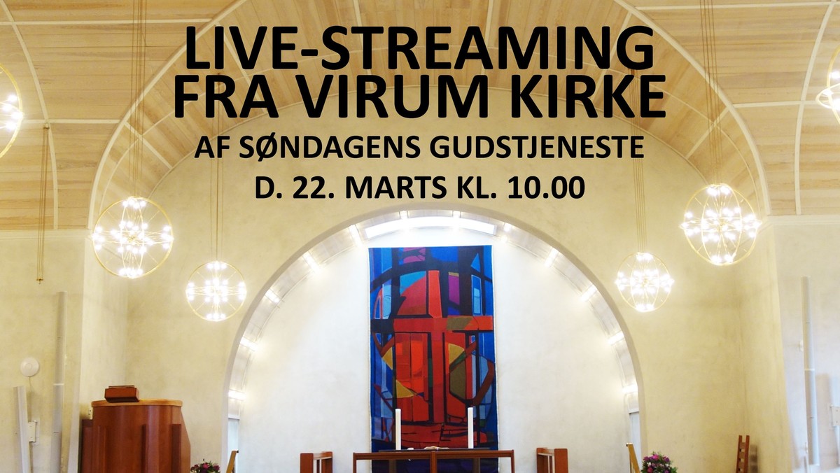 Livestreaming af søndagens gudstjeneste