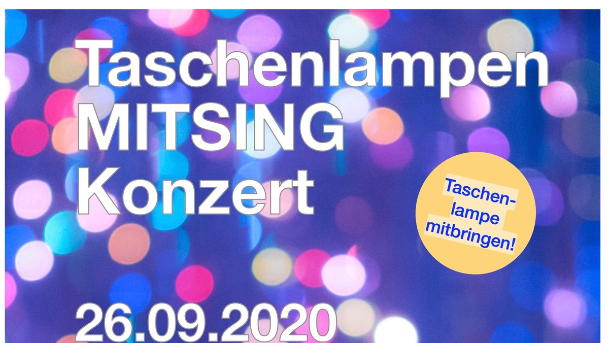 AUSVERKAUFT! Taschenlampen-MITSING-Konzert