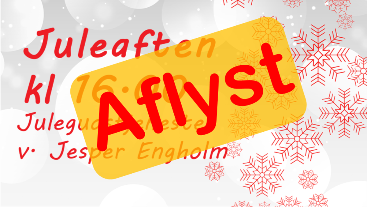 AFLYST - Julegudstjeneste v. Jesper Engholm