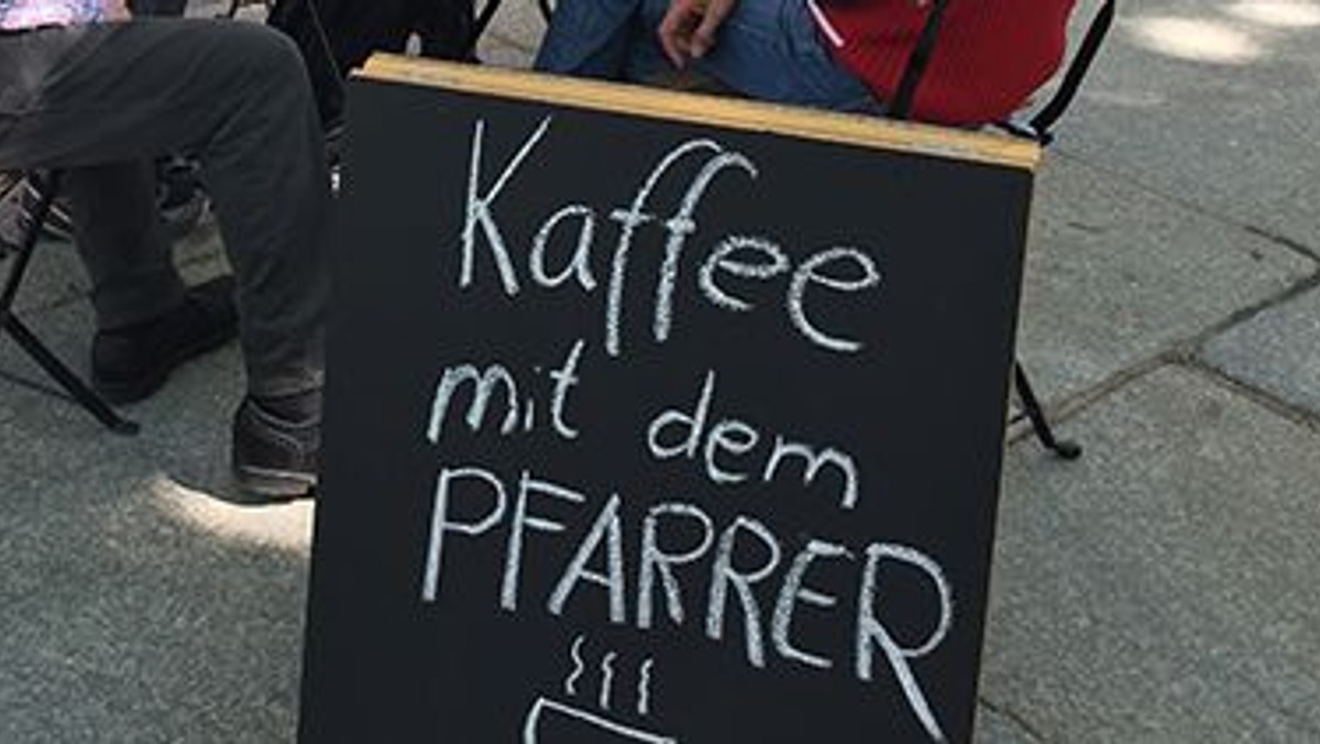Ein Kaffee mit dem Pfarrer