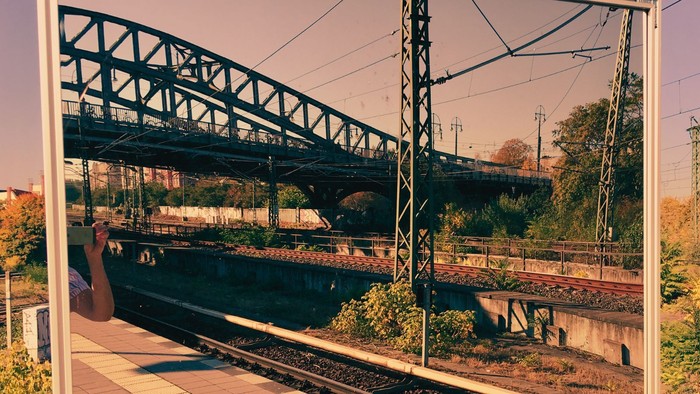 Bösebrücke am S-Bahnhof Bornholmer Straße