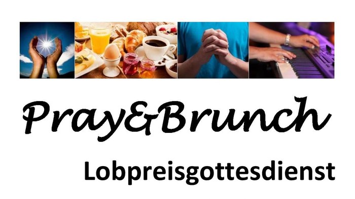 Einladung zum Pray&Brunch am 17. September 2023 in der Ev. Gemeindehaus Eidinghausen, mit Lobpreisen, Gemeinschaft und Frühstücksbuffet.