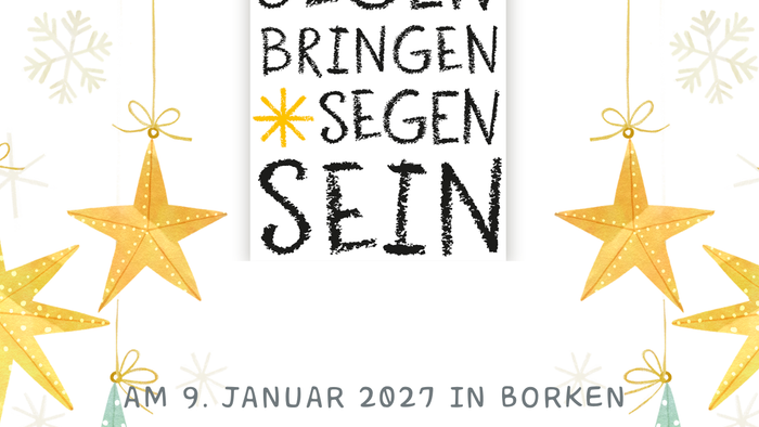 Werbung für Sternsingeraktion in Borken