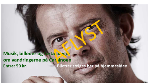 AFLYST. Kim og Caminoen - en aften med Kim Sagild