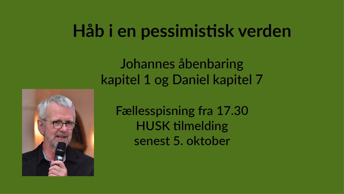 Onsdagsfællesskabet: Håb i en pessimistisk verden