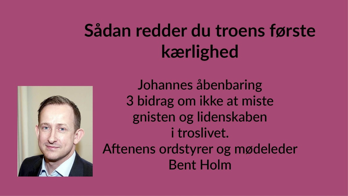 Onsdagsfællesskabet: Sådan redder du troens første kærlighed
