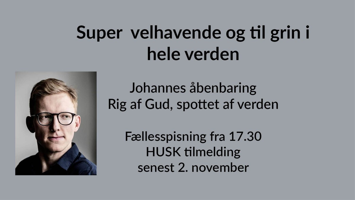 Onsdagsfællesskabet: Super velhavende og til grin i hele verden - Ingen fællesspisning